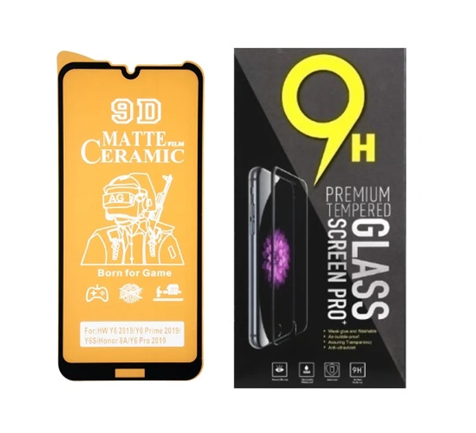 Протиударна захисна плівка Ceramics 9D для Huawei Y6 2019, Y6 Prime 2019, Y6 Pro 2019, Y6s, Honor 8A, 8A Pro, 8A Prime, Enjoy 9e