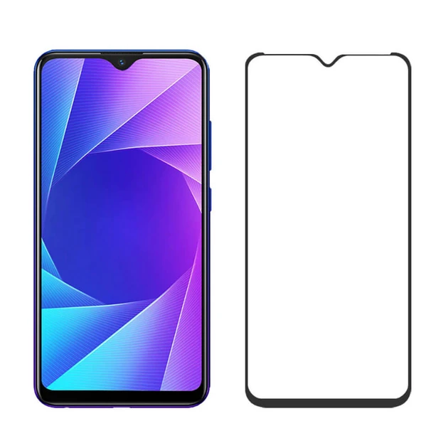 Захисне скло для Vivo Y93 Lite з чорною рамкою