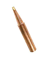 Жало AIDA 900M-T-1.6D жало для паяльника та паяльних станцій Hakko, Lukey, Аtten мідне, конус з двостороннім зрізом, 1.6 мм