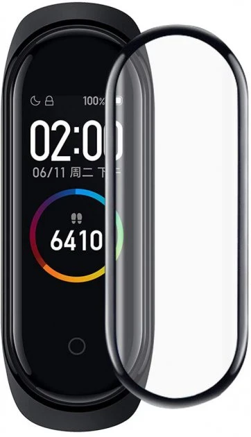 Захисна плівка для Xiaomi Mi Band 4 (0.2 мм, 3D чорна) Polycarbone