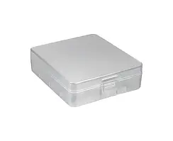 Бокс пластиковий для зберігання акумуляторів 18650 (4 слоти) 4x18650, прозорий