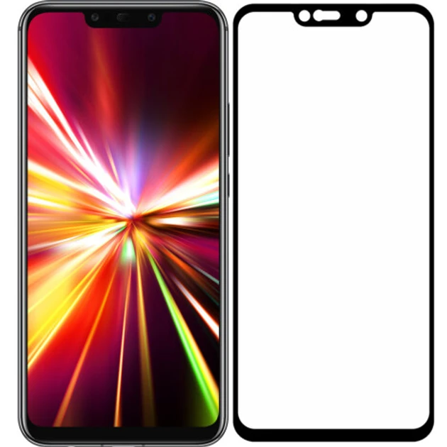 Захисне скло для Huawei Mate 20 Lite (SNE-AL00, SNE-LX1, SNE-LX2, SNE-LX3, INE-LX2) з чорною рамкою