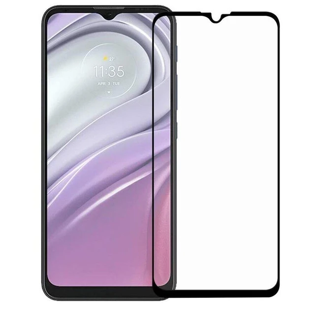 Захисне скло для Motorola Moto G20 / G30 з чорною рамкою