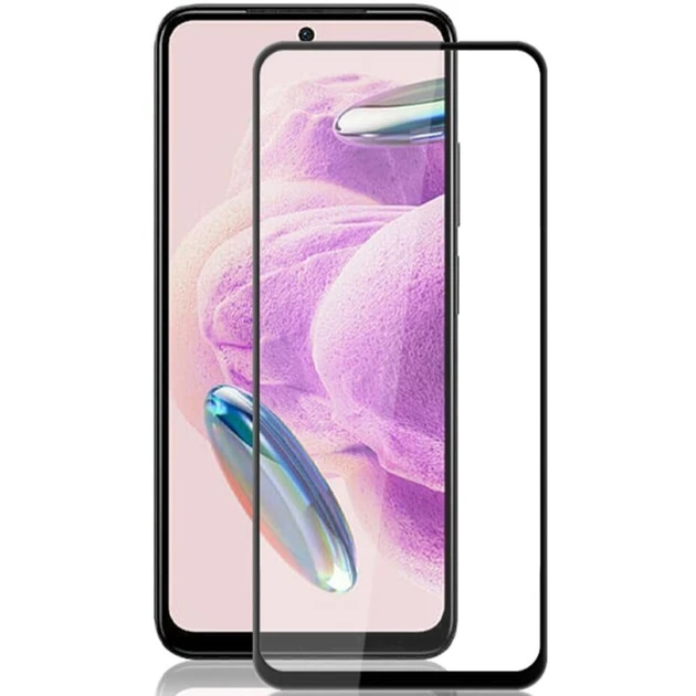 Захисне скло для Xiaomi Redmi Note 12 4G (23021RAAEG, 23021RAA2Y, 22111317I , 22101317C) з чорною рамкою