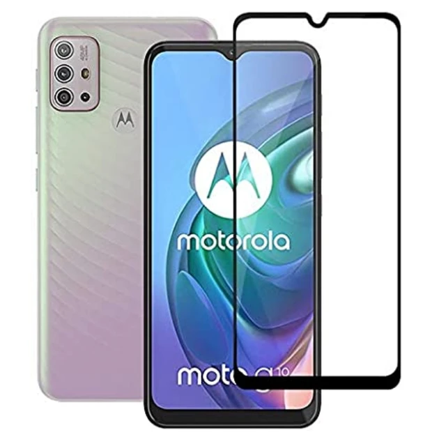 Захисне скло для Motorola Moto G10, G10 Power, Lenovo K13 Pro з чорною рамкою