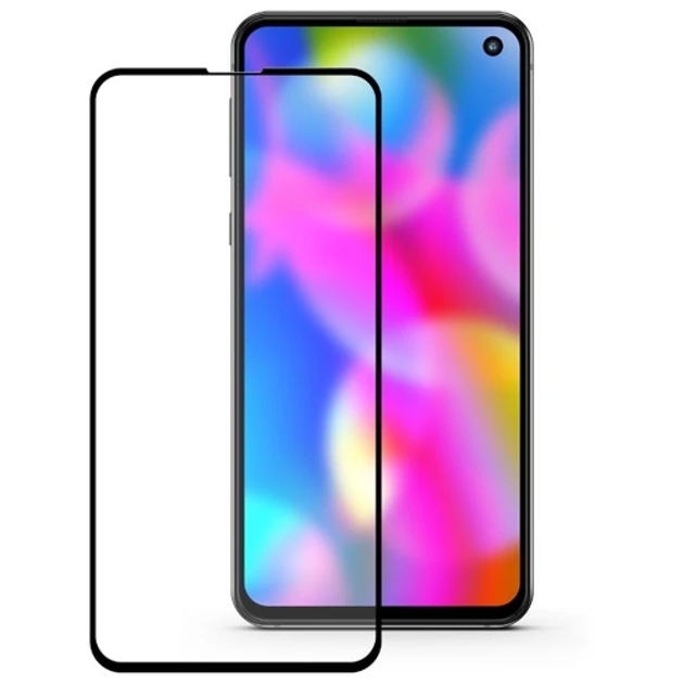 Захисне скло для Samsung G970 Galaxy S10e (G970F, G970U, G970W, G970N) з чорною рамкою