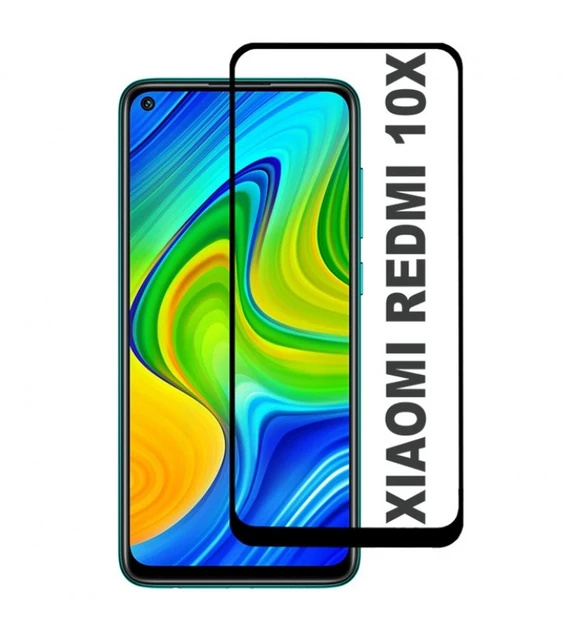 Захисне скло для Xiaomi Redmi 10X 4G (M2003J15SC) з чорною рамкою