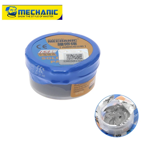 Паяльна паста BGA Mechanic XG-40 низькотемпературна, 35 гр в баночці