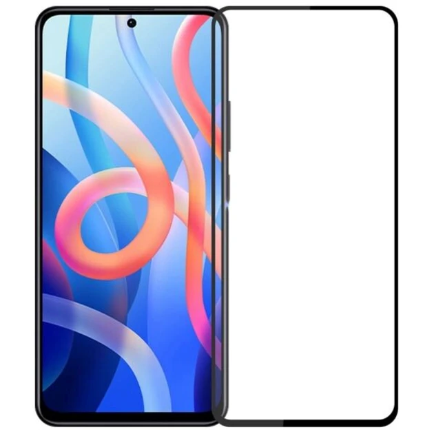 Захисне скло для Xiaomi 12 Lite (2203129G) з чорною рамкою