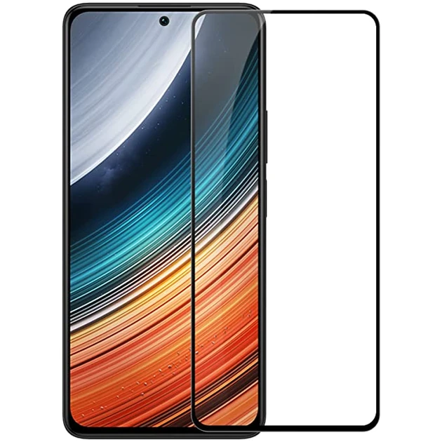 Захисне скло для Xiaomi Poco F4 (22021211RG, 22021211RI) з чорною рамкою