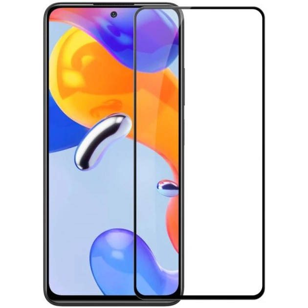 Захисне скло для Xiaomi Redmi Note 11 Pro Plus, Redmi Note 11 Pro Plus 5G з чорною рамкою
