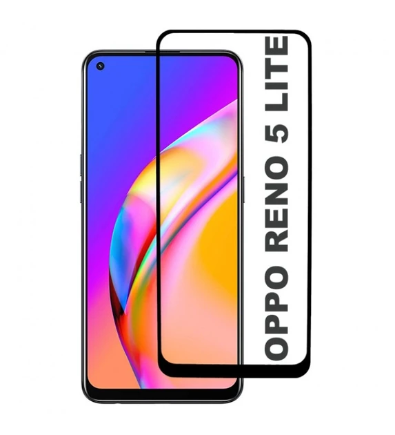 Захисне скло для OPPO Reno 5 Lite / 5F / 5Z з чорною рамкою