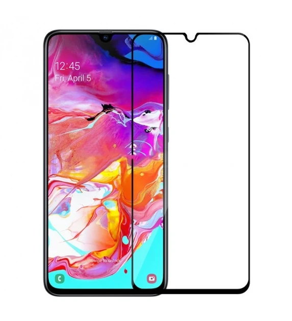 Захисне скло для Samsung A405 Galaxy A40 (2019) з чорною рамкою