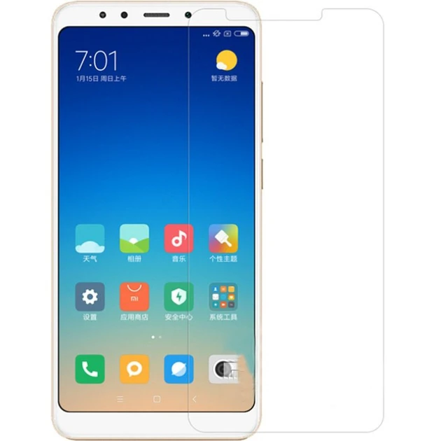 Захисне скло для Xiaomi Redmi 5 Plus без рамки, прозоре