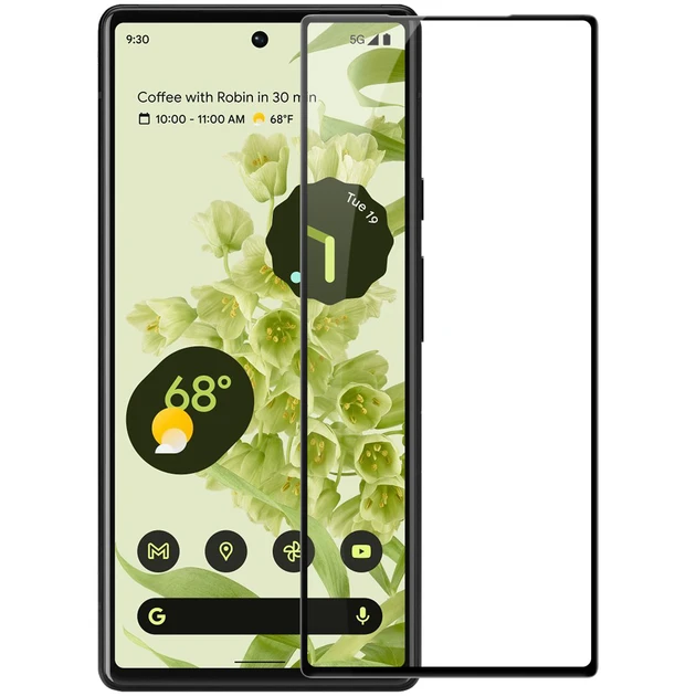 Захисне скло Prime для Google Pixel 6 (6.4) GB7N6, G9S9B16 Full Glue (0,3 мм, 2,5D) чорне
