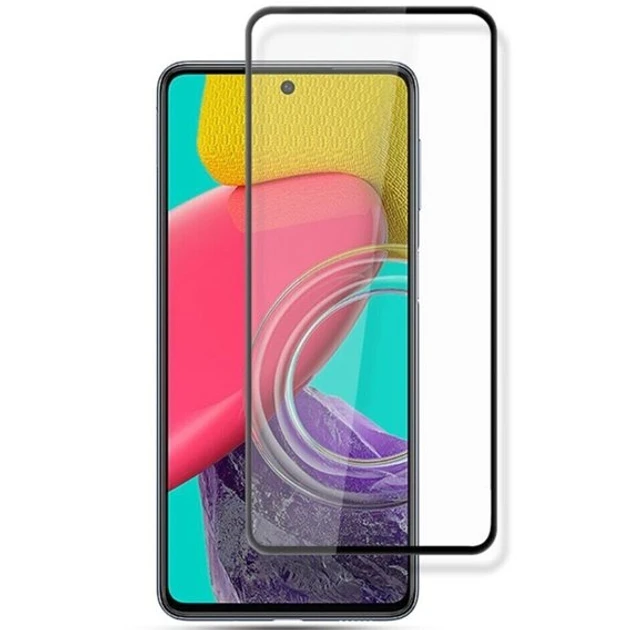 Захисне скло для Samsung M536 Galaxy M53 5G з чорною рамкою