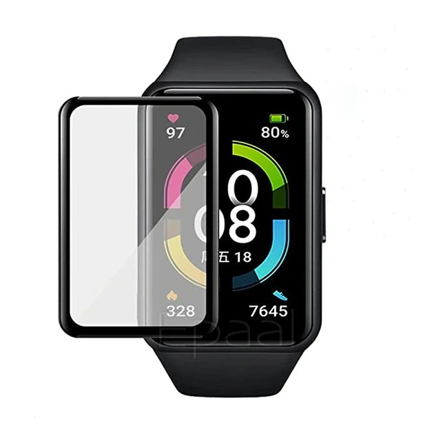 Захисна плівка для Huawei Honor Band 6 (0.2 мм, 3D чорна) Polycarbone