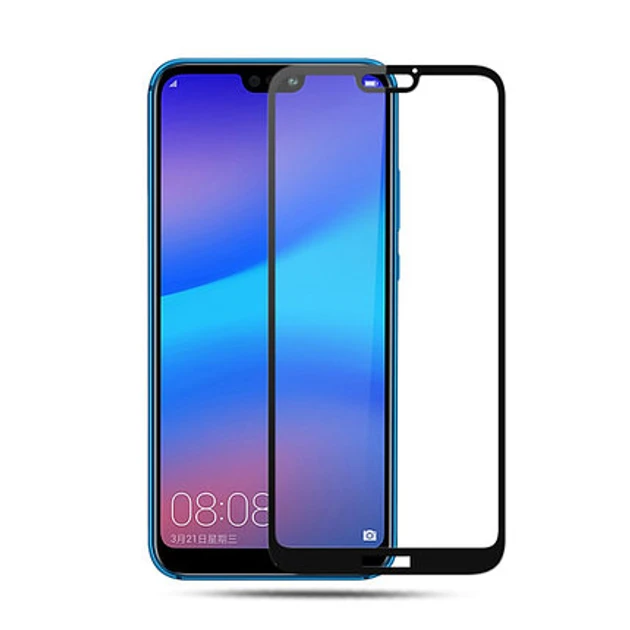 Захисне скло Huawei P20 Lite, ANE-L21, Nova 3e з чорною рамкою