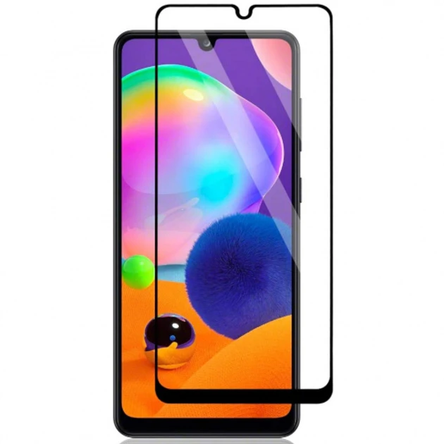 Захисне скло для Samsung A235 Galaxy A23 з чорною рамкою