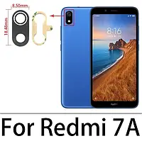 Скло камери для Xiaomi Redmi 7A, MZB7995IN, M1903C3EGB, M1903C3EG, M1903C3EH, M1903C3EI (8.5x18.48мм), чорне