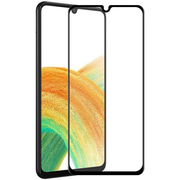 Захисне скло для Samsung A336 Galaxy A33 5G з чорною рамкою