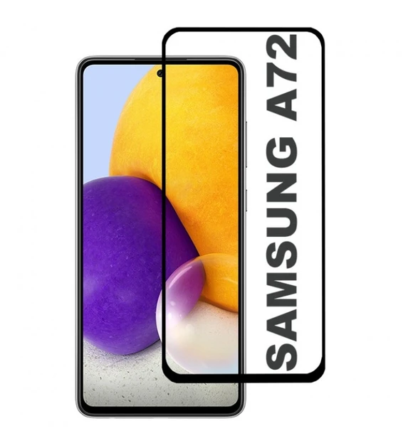 Захисне скло для Samsung A725 Galaxy A72 (2021) з чорною рамкою