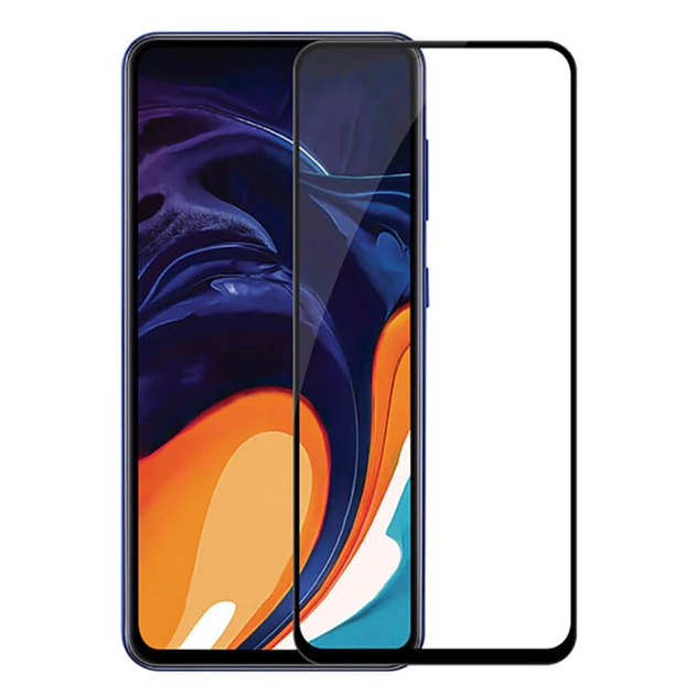 Захисне скло для Samsung A805 Galaxy A80 (2019) з чорною рамкою