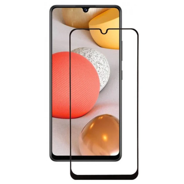 Захисне скло для Samsung A426 Galaxy A42 з чорною рамкою