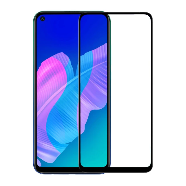 Захисне скло Huawei P40 Lite E, Y7p (2020), Honor 9C з чорною рамкою