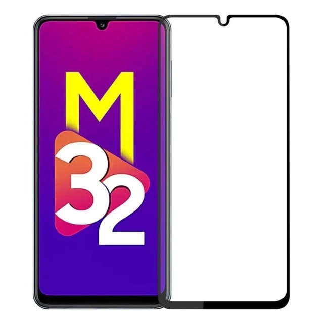 Захисне скло для Samsung M325 Galaxy M32 (2021) з чорною рамкою