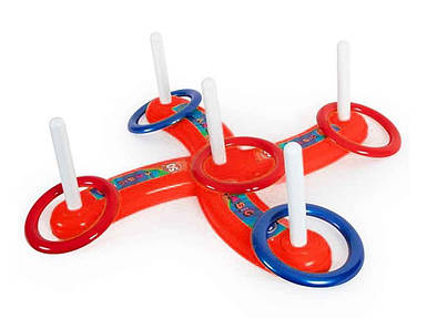 Кільцекид гра дитяча ГІГО №2 12*35 см червоний арт.1108 ТМ БАМСИК BP