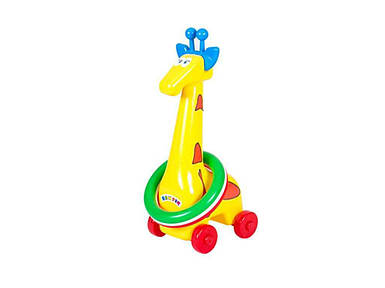 Кільцекид гра дитяча № 4 Жираф 13*11,5*34 см жовтий арт.1104 ТМ БАМСИК FG