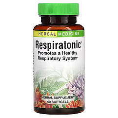 Тонік для легких, Respiratonic, Herbs Etc., спіраль, 60 м'яких таблеток