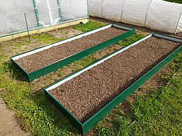 Грядка 2000*1000 зеленого кольору, Зелена грядка 2000 мм *1000 мм.
