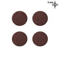 Наклейки накладки для захисту підлоги, меблів від подряпин Круг Coffee 40 мм, h = 5 мм (4 в 1)