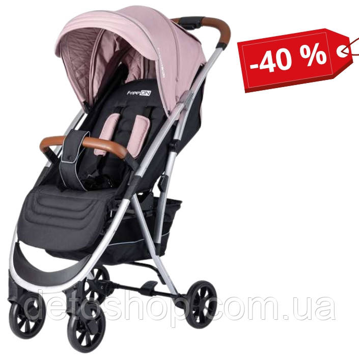 Коляска для дитини прогулянкова FreeON LUX Premium Dusty Pink-Black