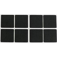 Гумові накладки для захисту підлоги, меблів від подряпин Квадрат 22x22мм, h = 4 мм (8 в 1)