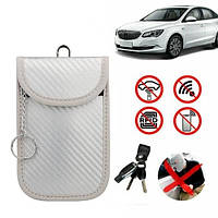 Екранувальний чохол Фарадея від угону для автомобільного ключа Alitek Silver