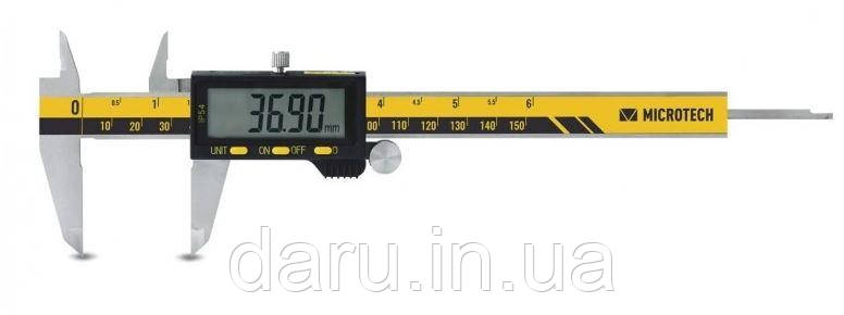 Штангенциркуль цифровий ШЦЦT-І-150, IP54, крок вимірювання 0,01 мм, точність ±0,02 мм, ISO 17025, Україна, фото 1