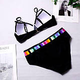 Роздільний жіночий купальник S-3XL – універсальний комплект для моря, модний фасон і яскраві кольори, фото 4