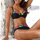 Роздільний жіночий купальник S-3XL – універсальний комплект для моря, модний фасон і яскраві кольори, фото 2