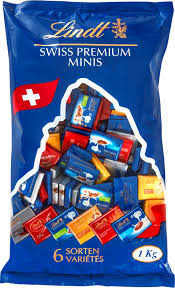 Шоколадні цукерки Lindt Swiss Premium Minis асорті 1 кг
