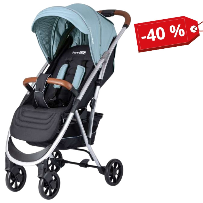 Прогулянкова коляска FreeON LUX Premium Blue-Black, фото 1