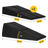 Клин-платформа 4FIZJO Slant Board 3 рівні для присідань та розтяжки Black (P-5905973400312), фото 6