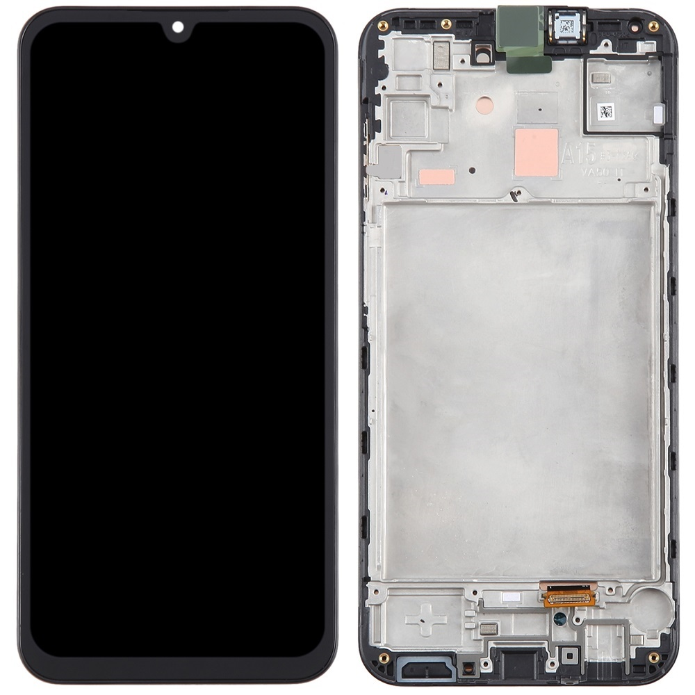 Дисплей Samsung SM-A155/A156 Galaxy A15 4G/5G 2023 у зборі із сенсором і рамкою black OLED