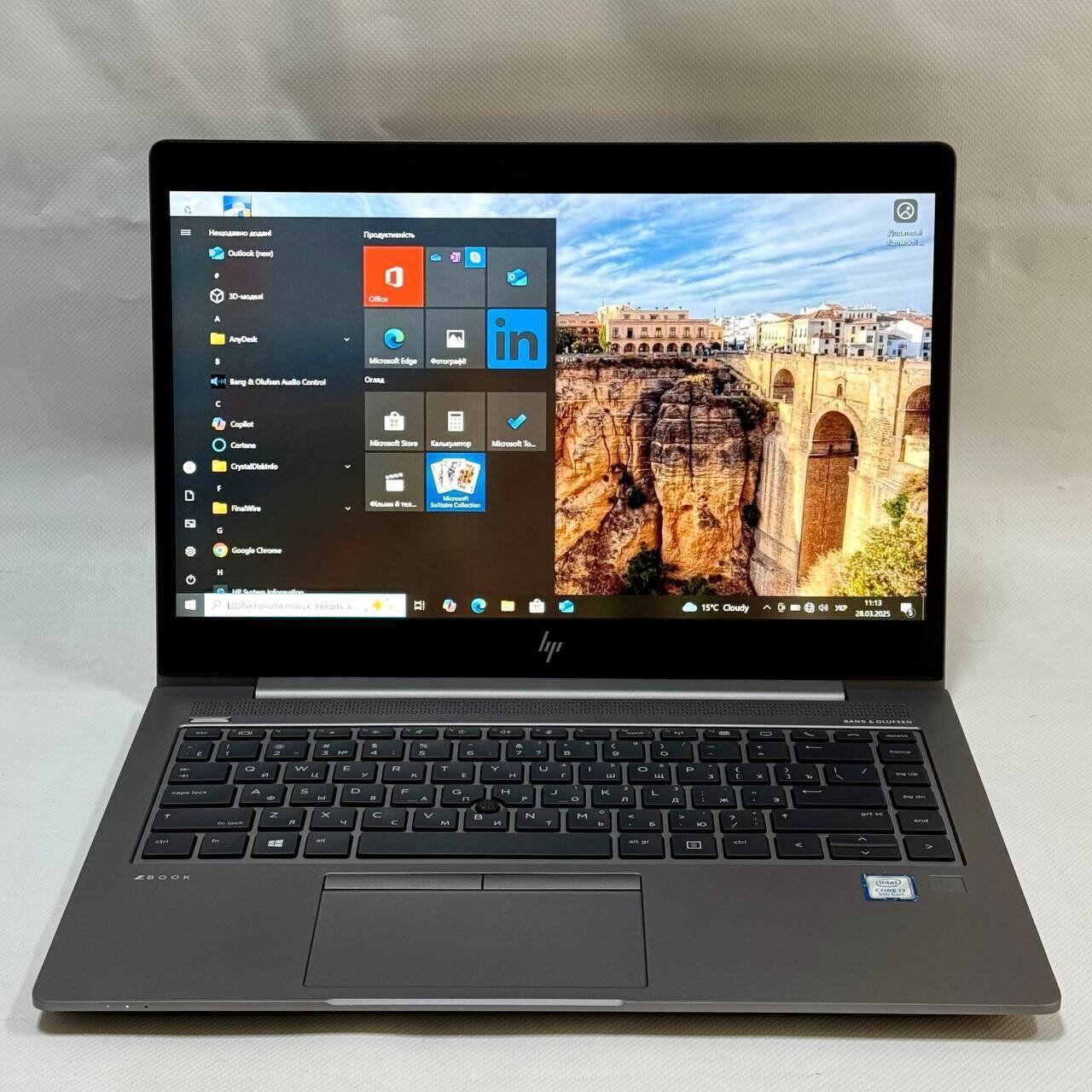 Б/в Ноутбук HP ZBook 14u G5 14" 1920x1080| Core i7-8565U| 16 GB RAM| 512 GB SSD| UHD