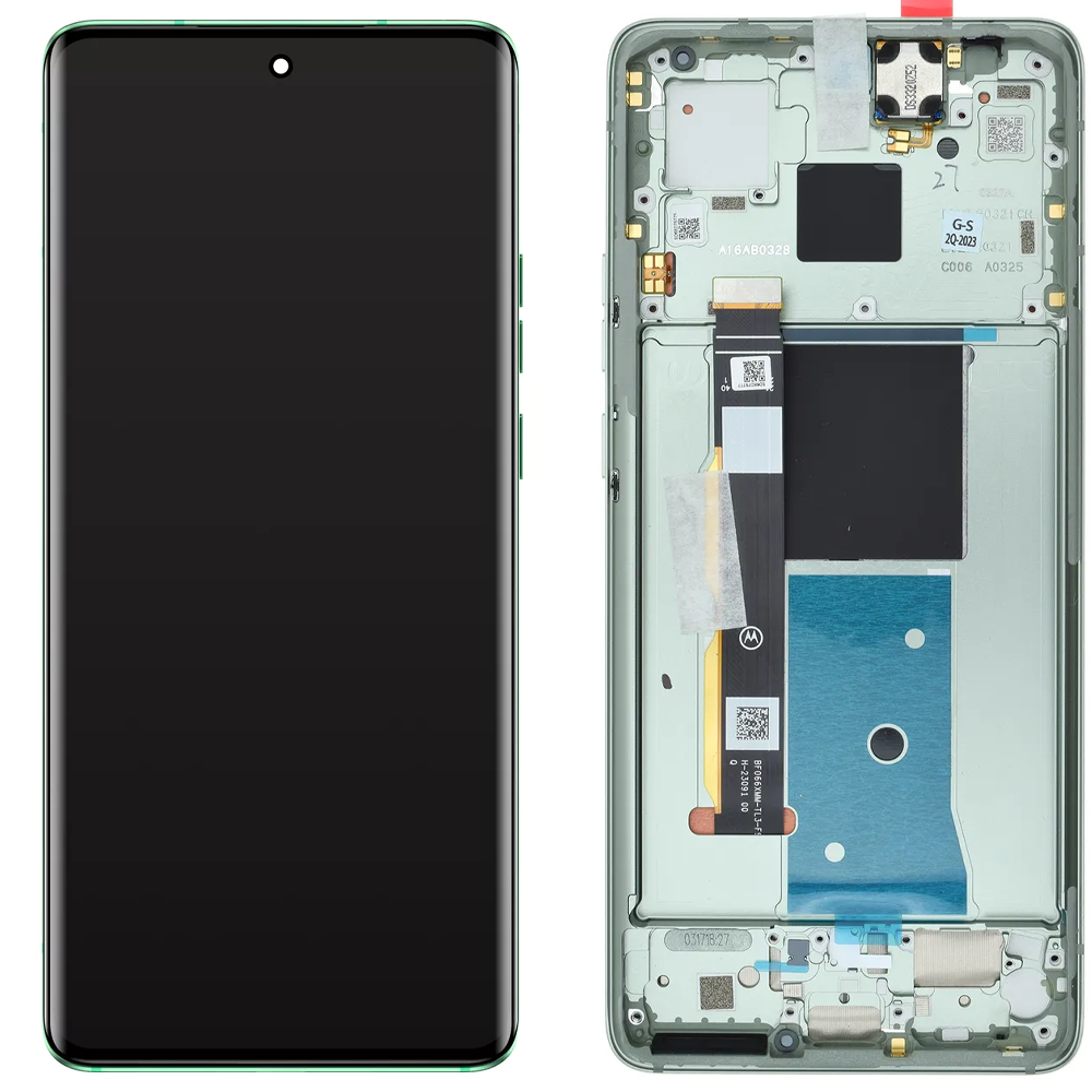 Дисплей Motorola XT2303 Moto Edge 40 у зборі із сенсором і рамкою green service orig