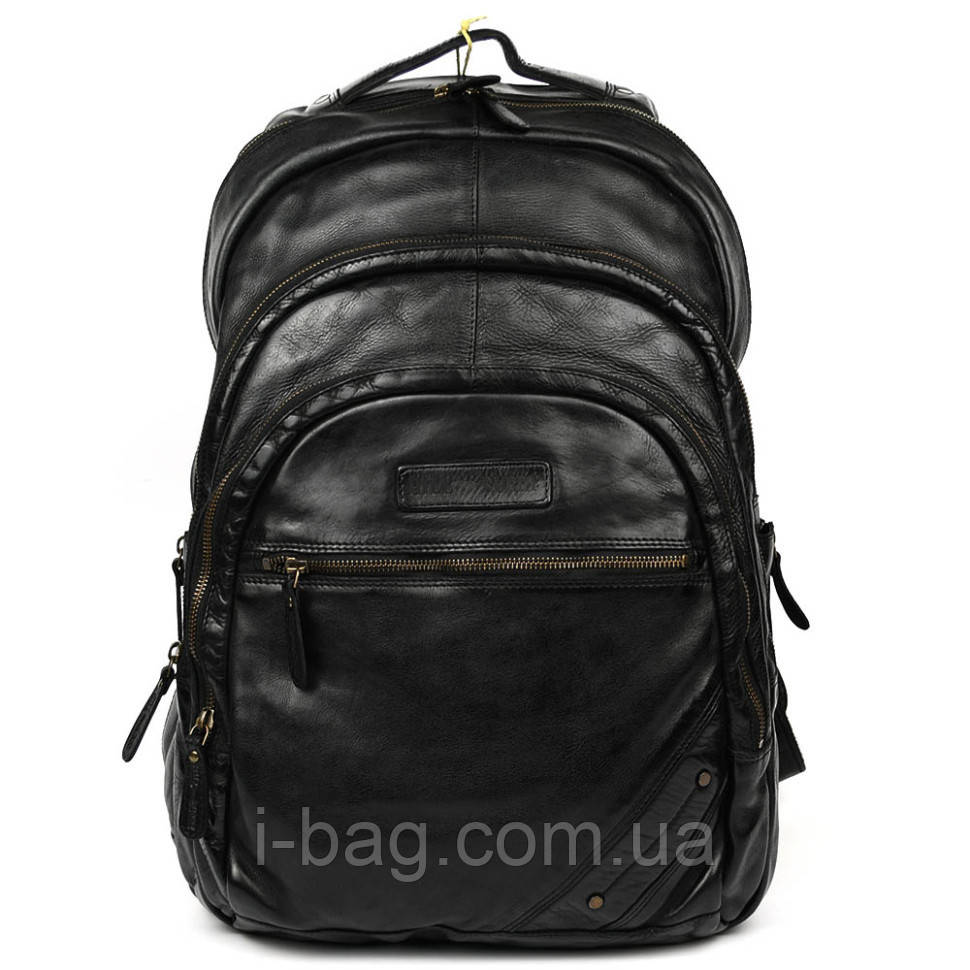 Великий шкіряний рюкзак HILL BURRY HB4013A 52 см 2