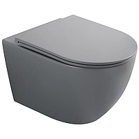 Унітаз підвісний Mixxus Premium ELLIPSE-0308-T3 GRAY із системою змиву TORNADO 3.0 (MP6654)