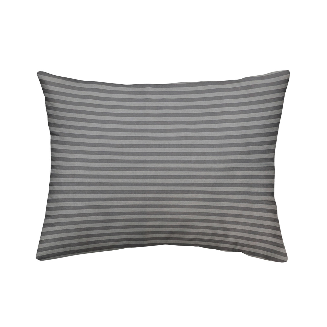 Наволочка 1 шт 50x70 см бязь Смужка Сіра/темно-сіра Love You